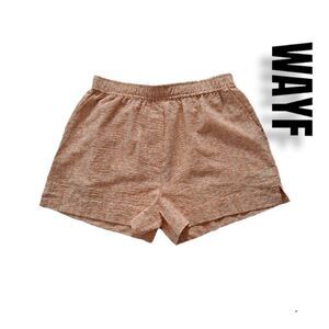 WAYF Naima Shorts Peach Vines Various